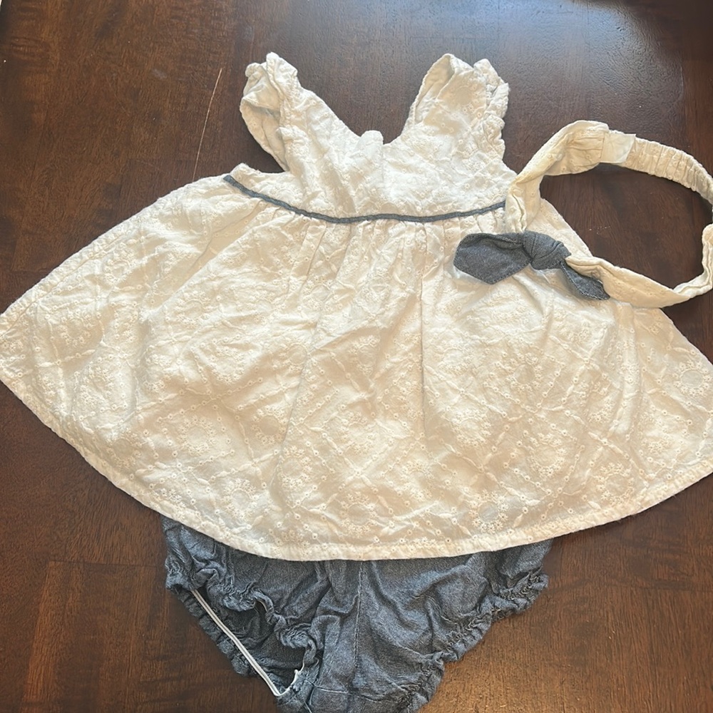 18M 2 Piece tank and shorts set with headband